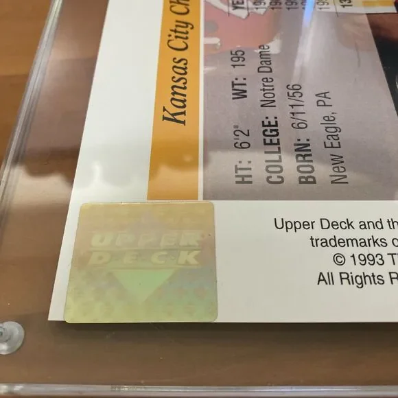 1993 Upper Deck Joe Montana #460 Jumbo Football Trading Card Ungraded Limited - Picture 4 of 4